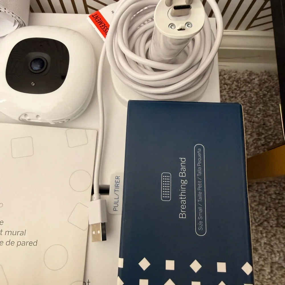 Nanit Pro Baby Monitor with Breathing Band - White